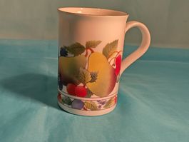 Tasse, Früchte, Kingsbury Porzellan, England