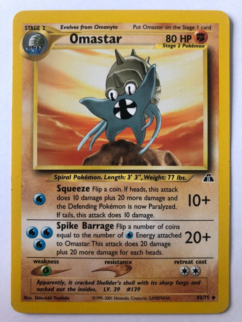 Pokémon Carte collezionabili: Omastar - Neo Discovery - Pokemon – Usato da Nussbaumen AG venduto da Bika-Shop