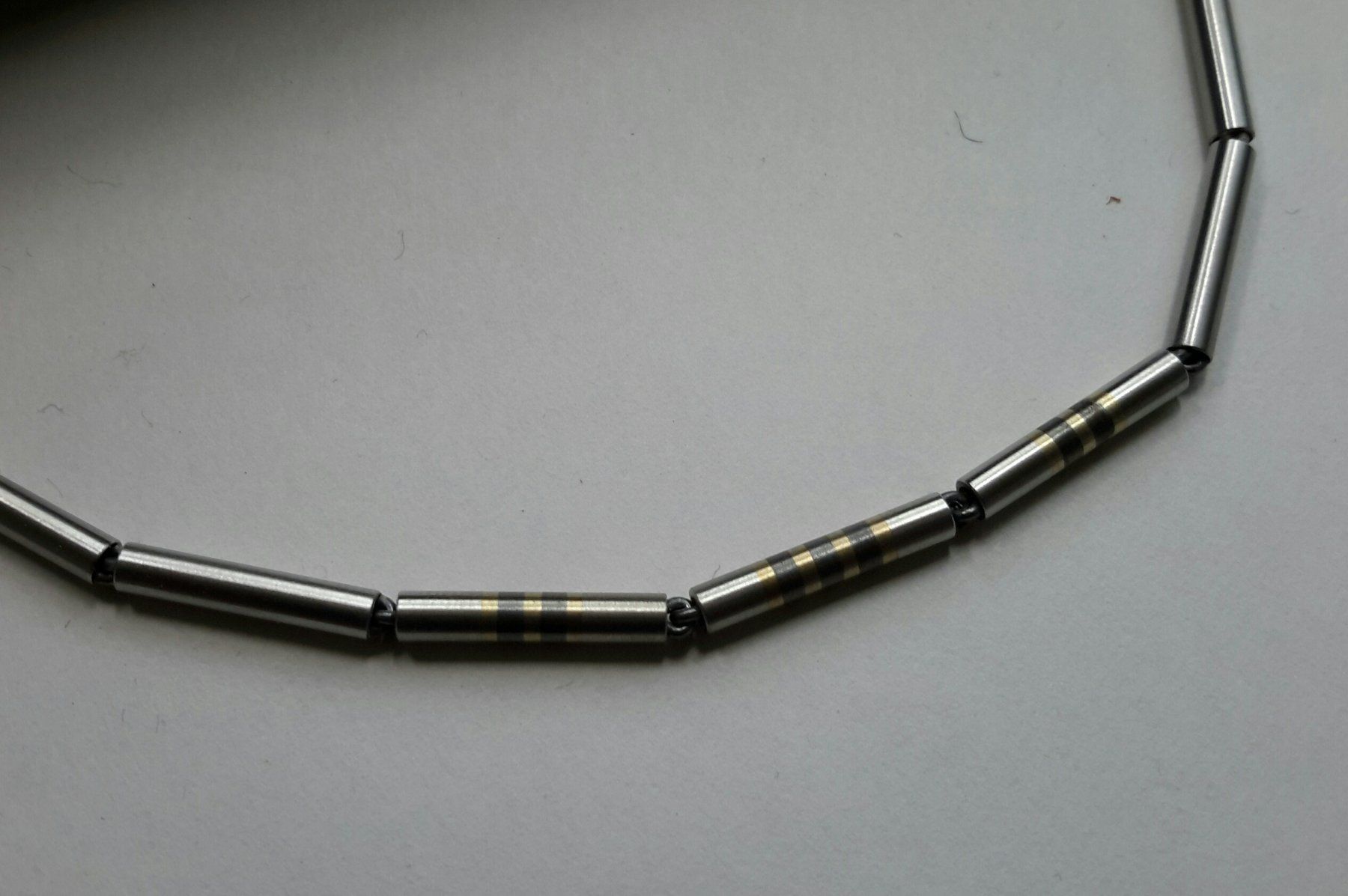 Catenine: Kette , Carl Dau Berlin , Gold , Silber + Stahl . – Nuovo (secondo la descrizione) da Burgdorf venduto da Olli.34 2