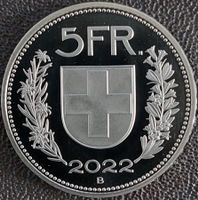 5 Franken 2022 stgl. / aus Münzsatz