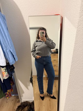 Calvin Klein Jeans High Rise Straight W34 L30 Blue Denim