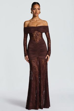 Spitzenkleid Braun Grösse S mit Etikett!