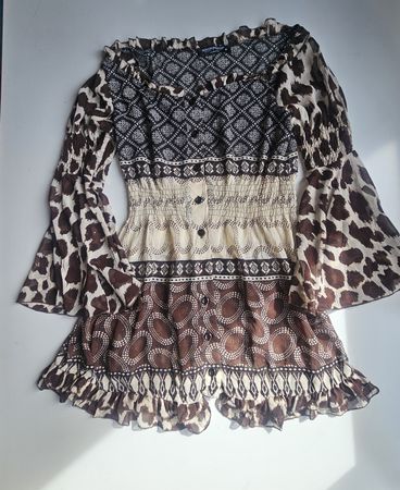 Luftiges Boho Rinascimento Kleid, Gr. S