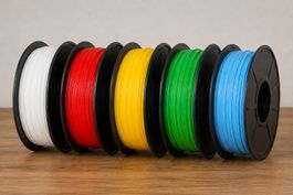 3D Druck PLA Filament - SET (weiss,rot,gelb,grün,himmelblau)