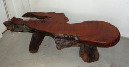 Wurzelholztisch Redwoodtisch Saloontisch Holztisch 155 breit