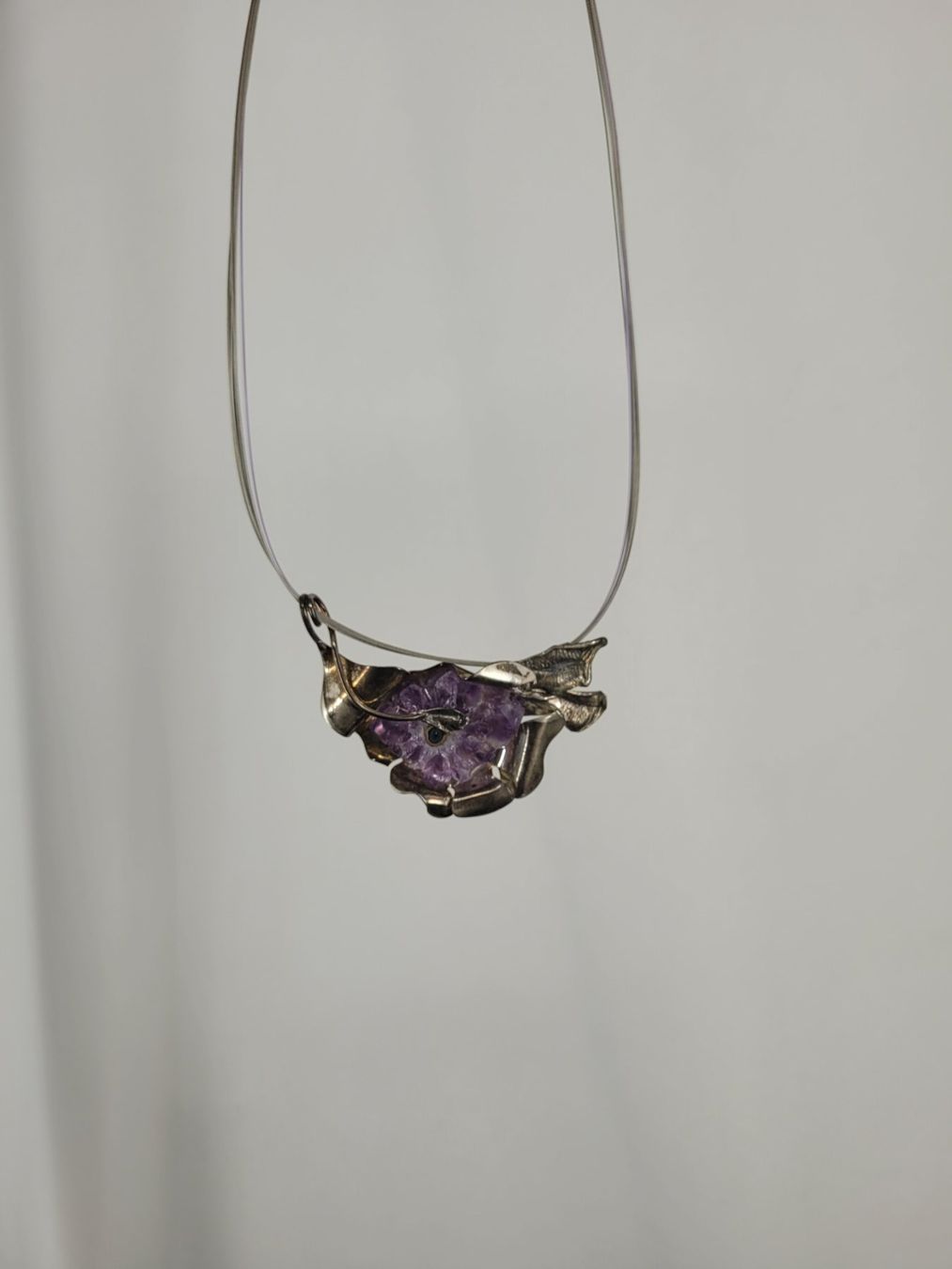 Catenine: Collier argent pierre violet – Usato da Lausanne venduto da PlusValue_Lausanne 1