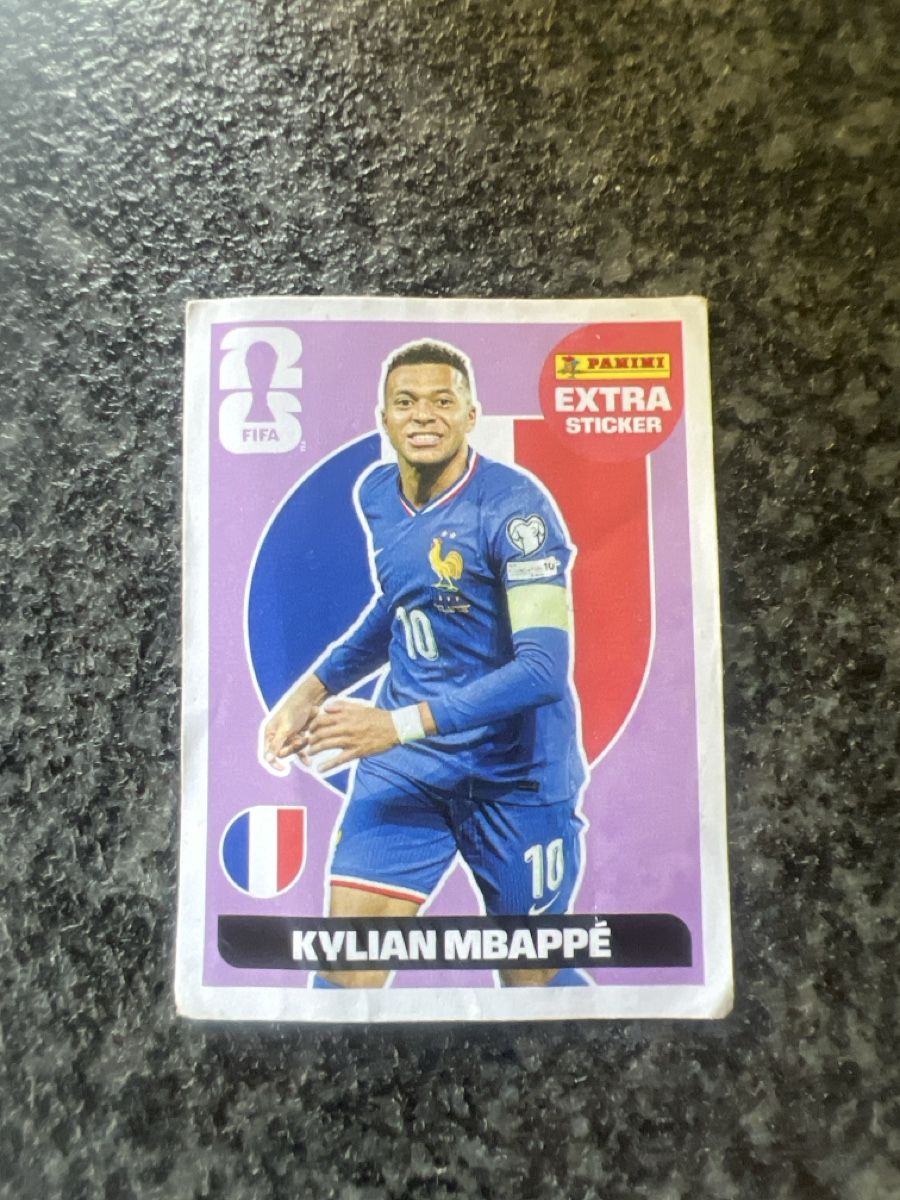 Panini Carte collezionabili: PANINI WM 2026 Kylian Mbappé Extra Sticker  – Nuovo (secondo la descrizione) da Emmen venduto da IMV-Liquidationen