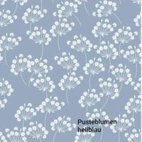 Musselin Pusteblume -hellblau