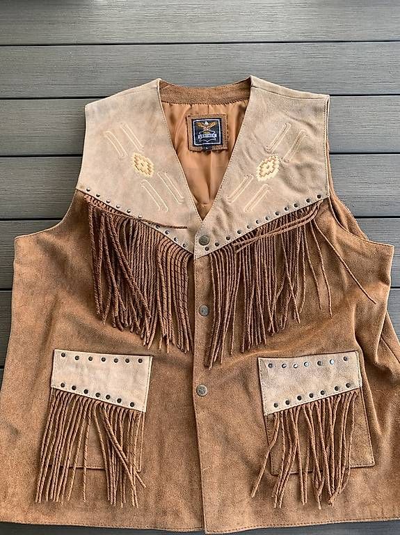 Giacche: Western Lederjacket (Wildleder) Grösse L – Usato da Hirschthal venduto da elipeba
