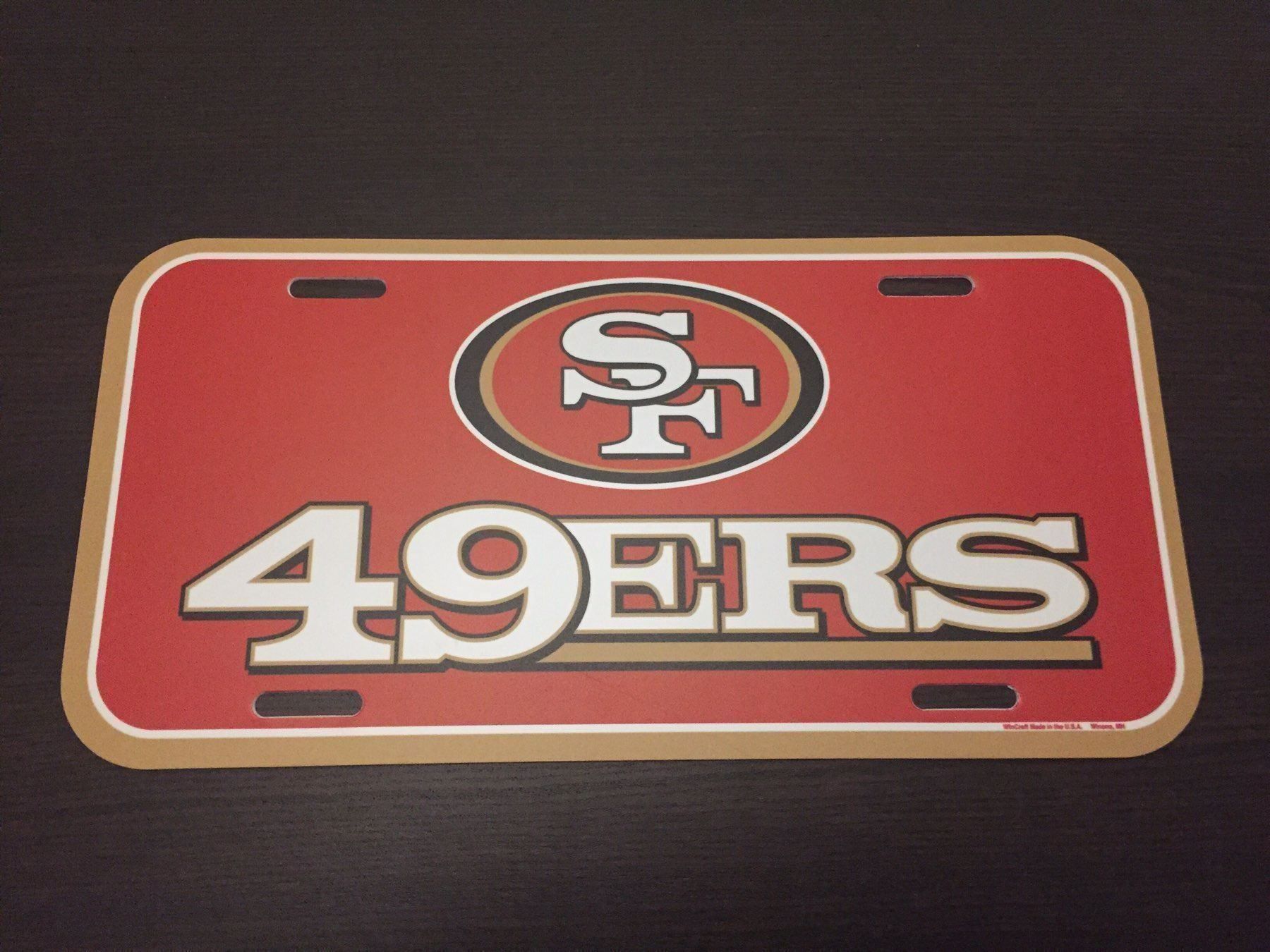 Insegne: San Francisco 49ers Licence Plate – Nuovo e nell'imballaggio originale da Muttenz venduto da US_Sport_Schweiz
