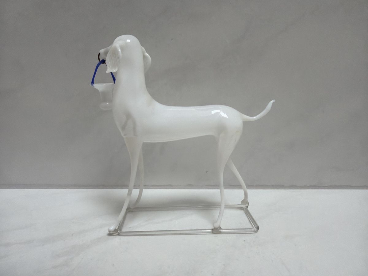 Statuette: Lauscha Windhund aus Glas. – Usato da Biberist venduto da Momo33 1