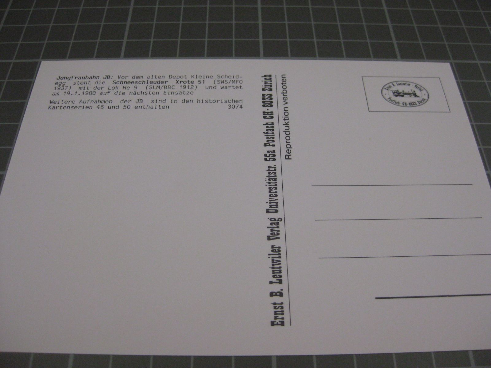 Cartoline postali: AK Kleine Scheidegg mit Schneeschleuder – Nuovo (secondo la descrizione) da Malters venduto da Marosko 1