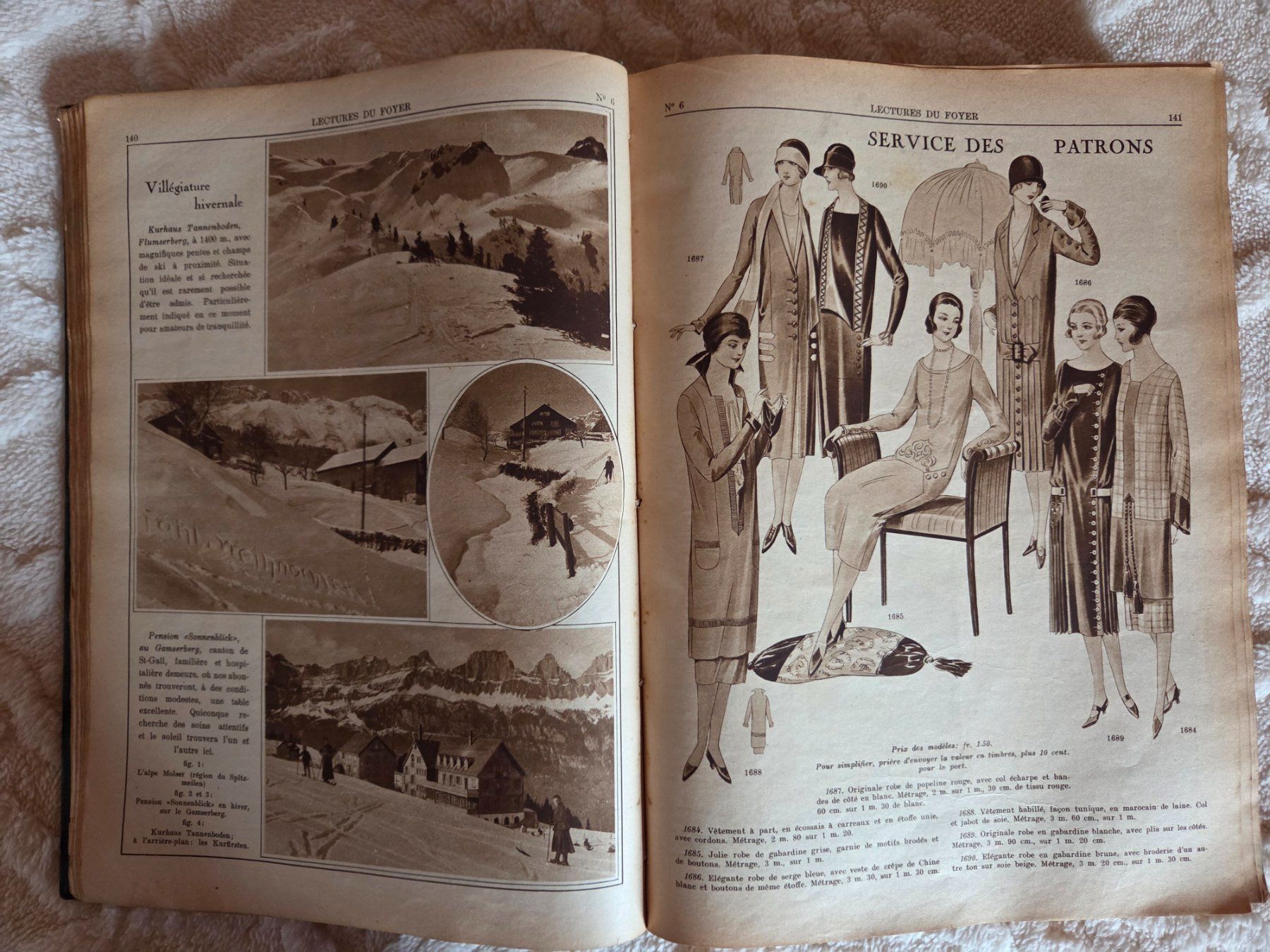 Libri: Lectures du Foyer année 1926 – Usato da Bioley-Magnoux venduto da esperance7 1