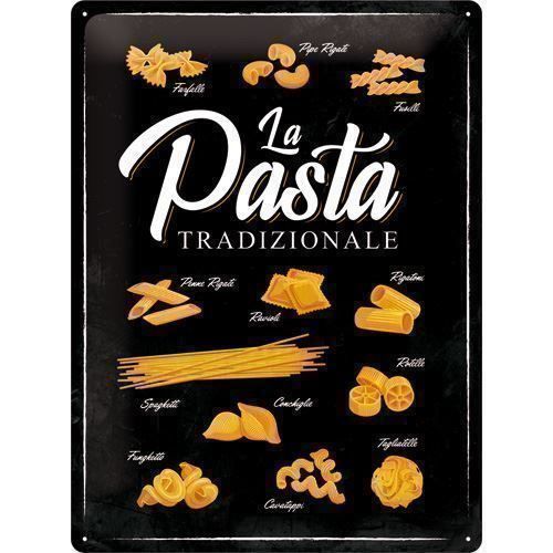Schilder: Blechschild 3D-LA PASTA TRADIZIONALE - 30 x 40 cm – Neu und originalverpackt aus Rupperswil von big-one-sale