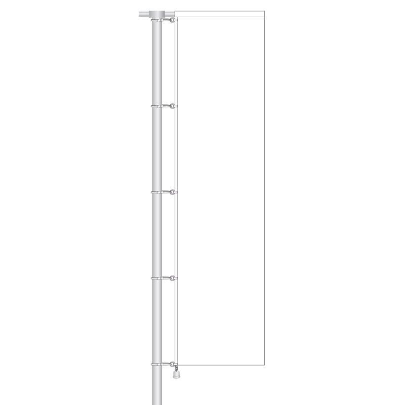 Bandiere: Fahnenmast 7 m mit Ausleger – Usato da Büron venduto da hbtec
