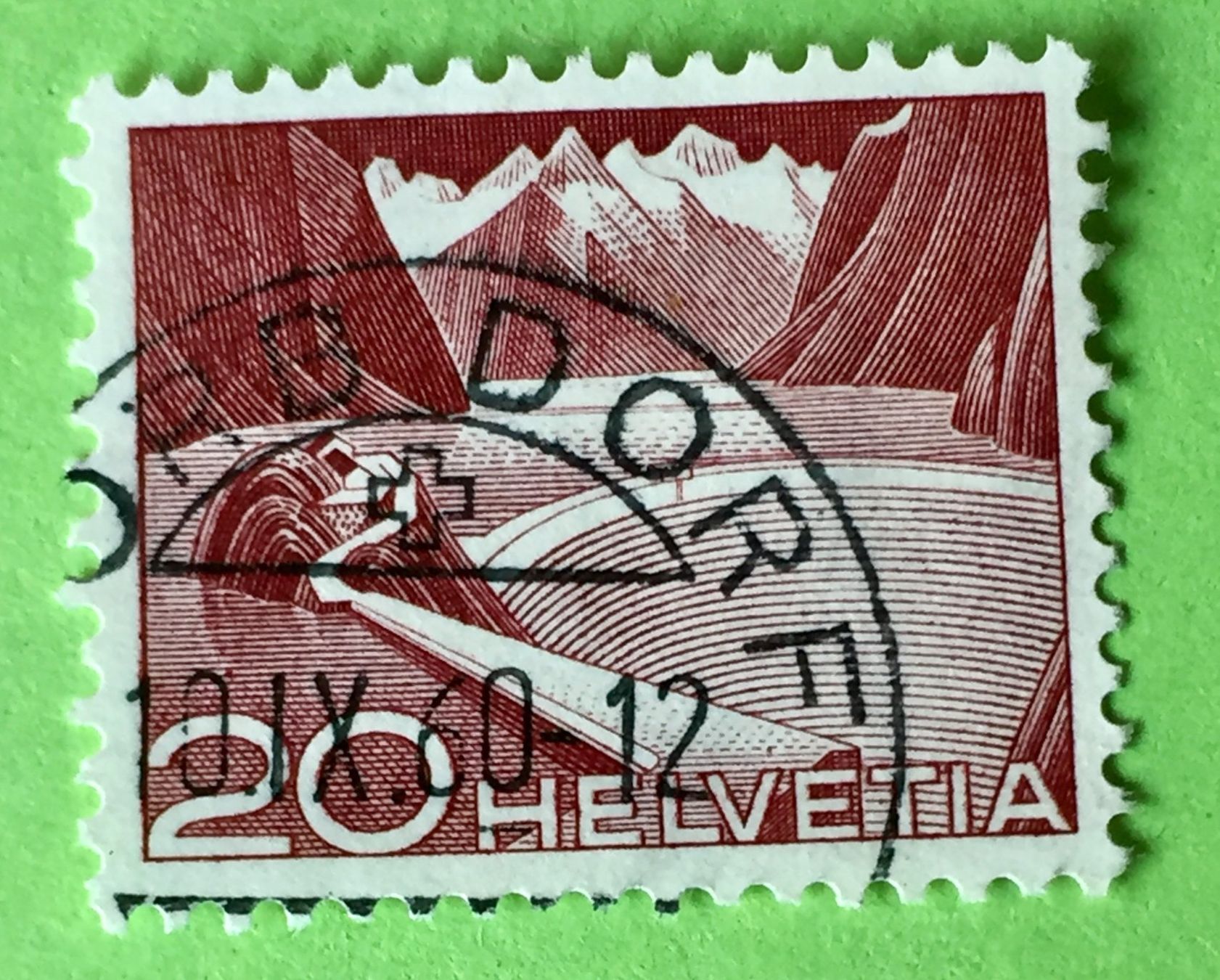 Tutti i francobolli: Nr.301A  mit gestempelt Technik und Landschaft 1949    – Usato da Aarau venduto da Billa007