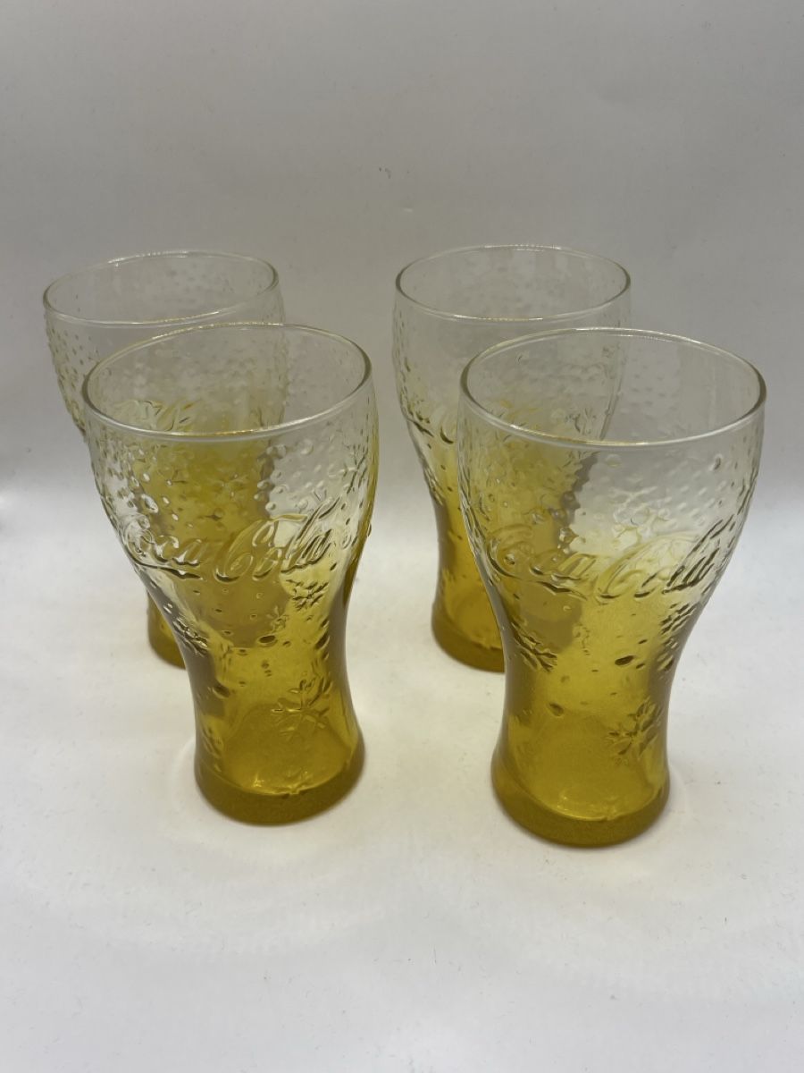 Coca-Cola Bicchieri: 4 Gläser - Coca Cola gold - X-MAS-Edition  – Usato da Zuchwil venduto da Commander0 2