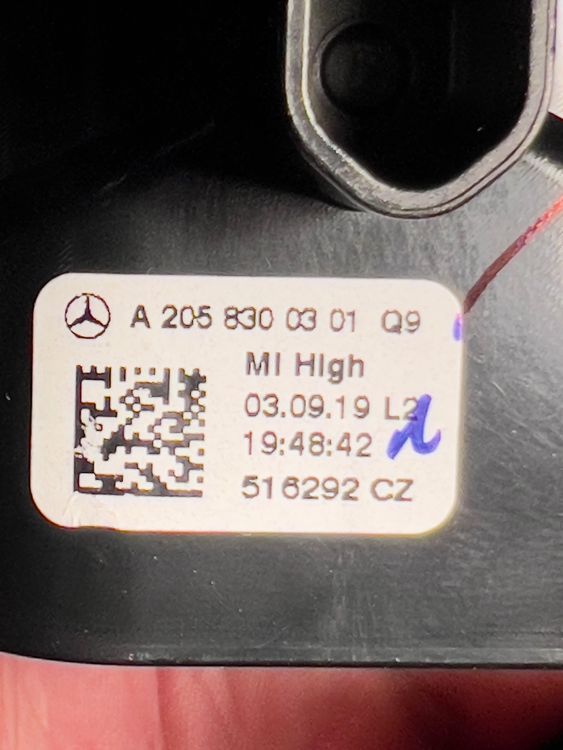 Rétroviseur Extérieur Voiture Sécurité Rétroviseur Gauche Complet Pour Mercedes Classe C W205 2014-2018 - Noir - Avec Détection Angle Mort Rétroviseur Mercedes 2014-2018