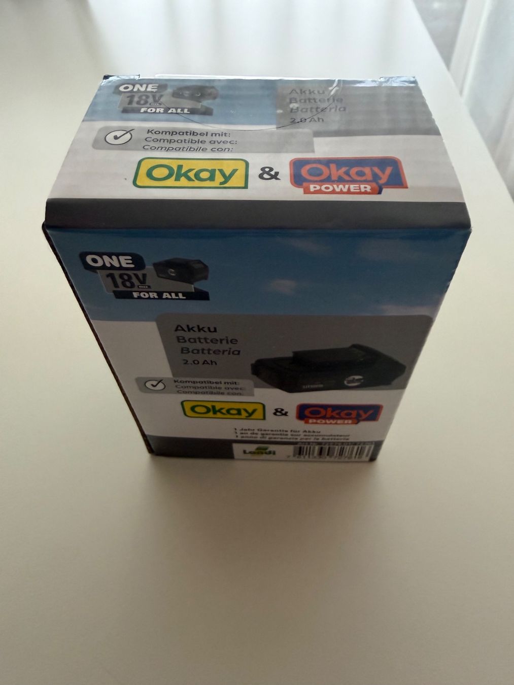 Caricatori & Batterie: Okay power batterie 18V 2.0Ah – Nuovo e nell'imballaggio originale da St-Gingolph venduto da GoldenKeys 2