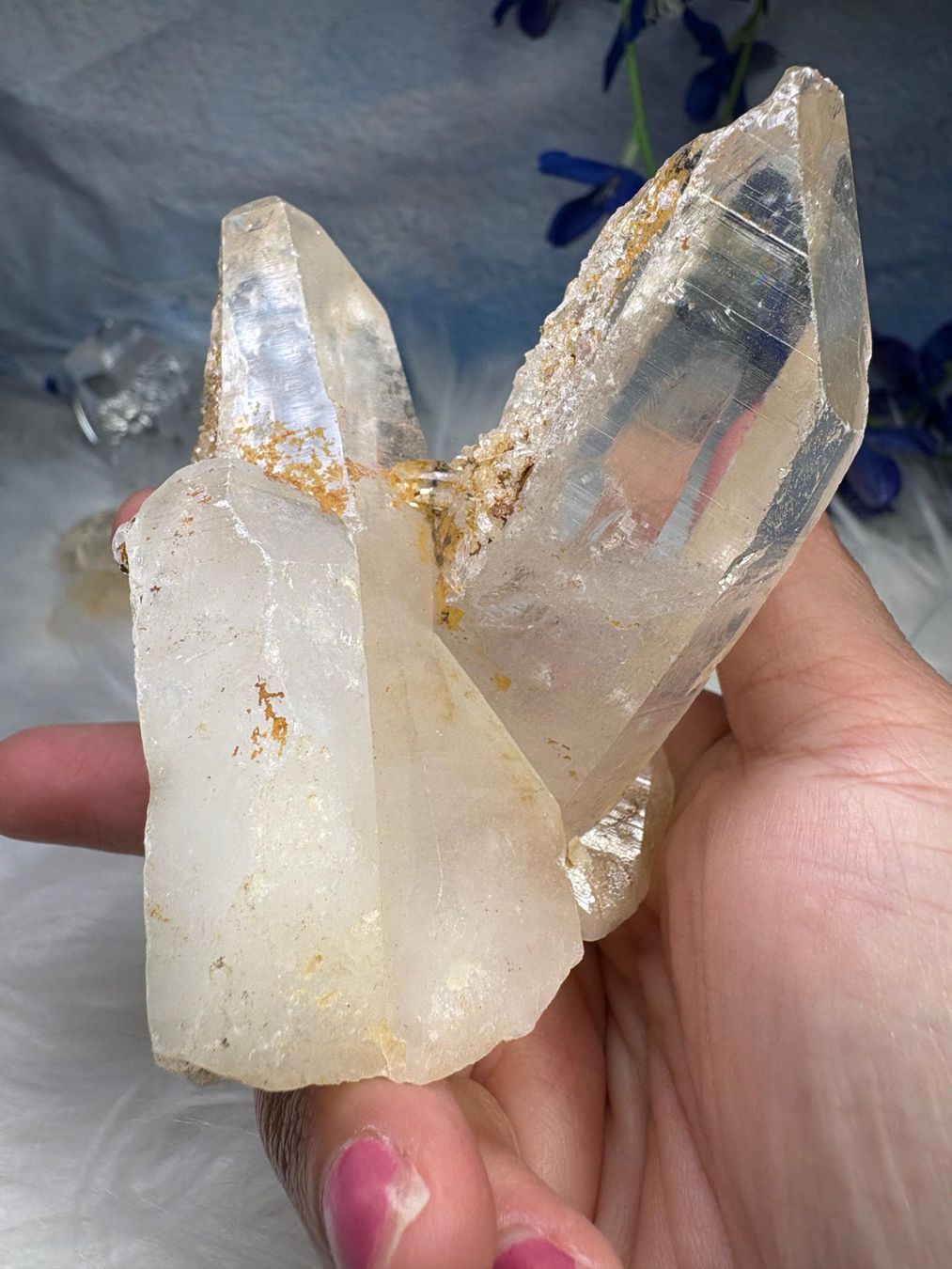 Minerali & Pietre curative: Laotian Clear Quartz mit Record Keeper – Nuovo (secondo la descrizione) da Neuheim venduto da m.hald 8