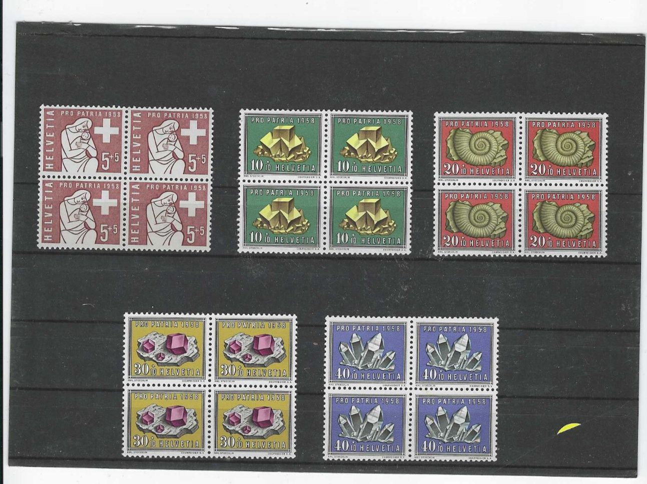 Tutti i francobolli: CH PRO PATRIA 1958 ** – Nuovo (secondo la descrizione) da Dintikon venduto da bonita099