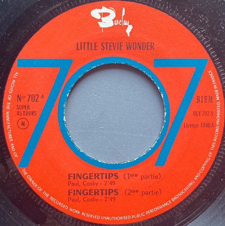 STEVIE WONDER / LITTLE STEVIE WONDER - FINGERTIPS (Gebraucht) in Poliez ...