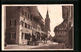 Zofingen, Strassenpartie mit Gasthof Rab
