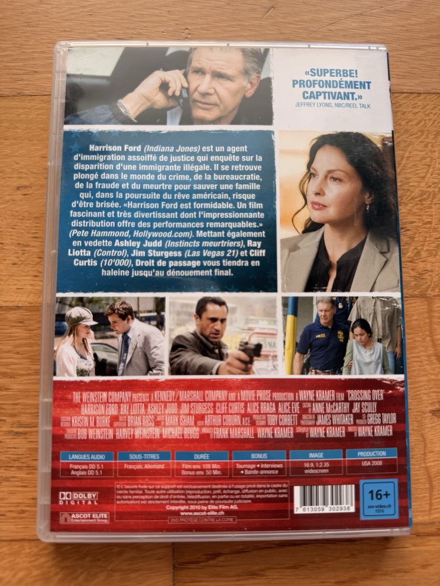 Tutti i DVDs: Crossing Over - DVD mit Harrison Ford – Usato da Kölliken venduto da nerdorado 1