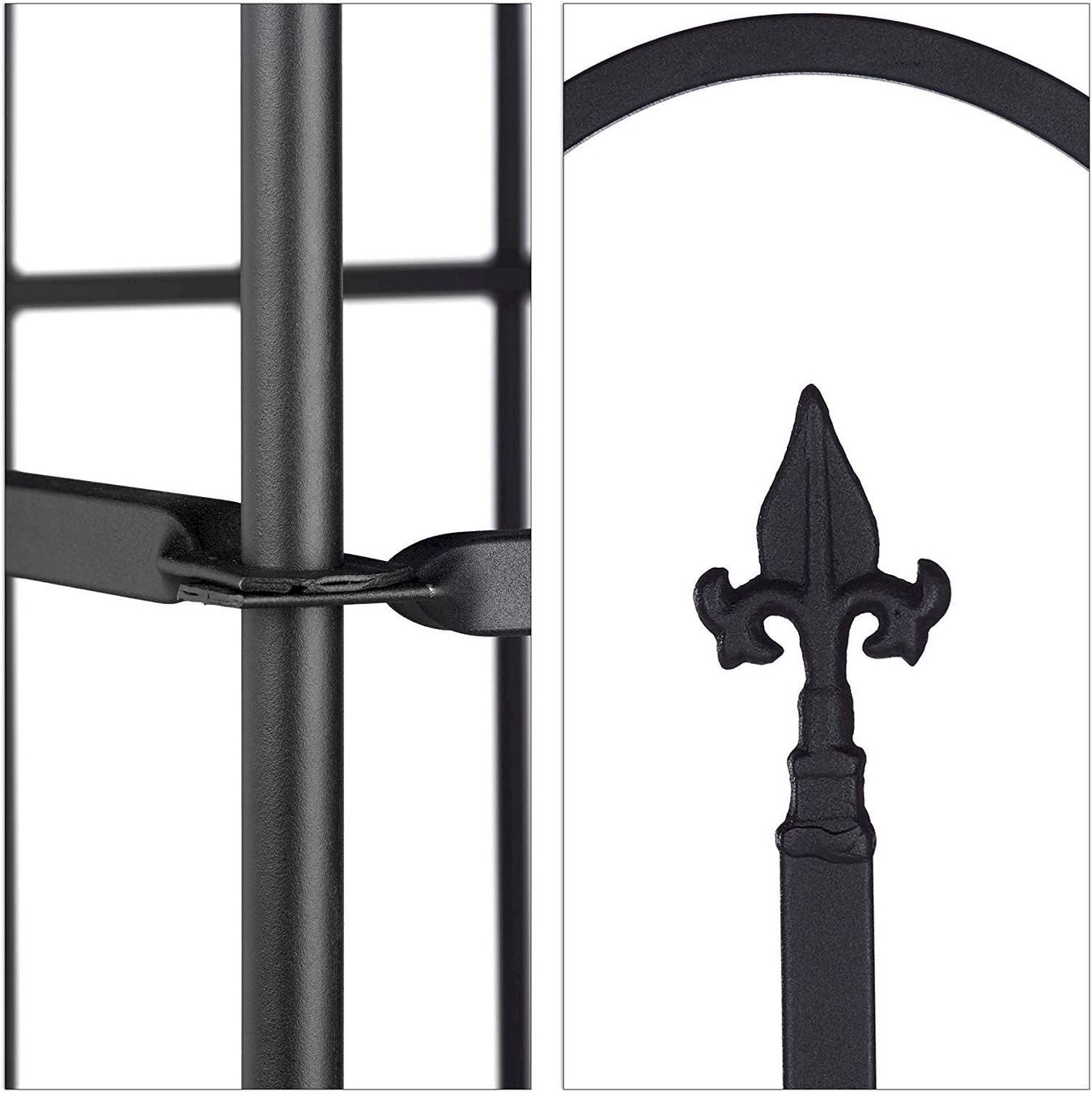 Sonstiges: Gartenzaun Metall 4er Set Schwarz – Neu und originalverpackt aus Bottighofen von zaap 4