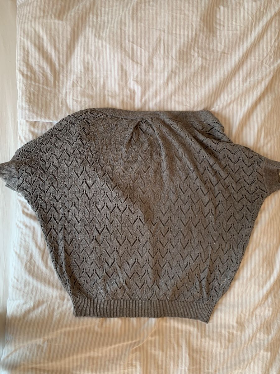 Mango Tops: Kurzarm-Strickjacke mit Lochmuster – Gebraucht aus Frauenfeld von RoseMaylie 1