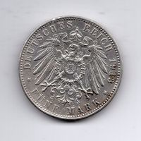 (1507) Bayern, 5 Mark 1913, vz