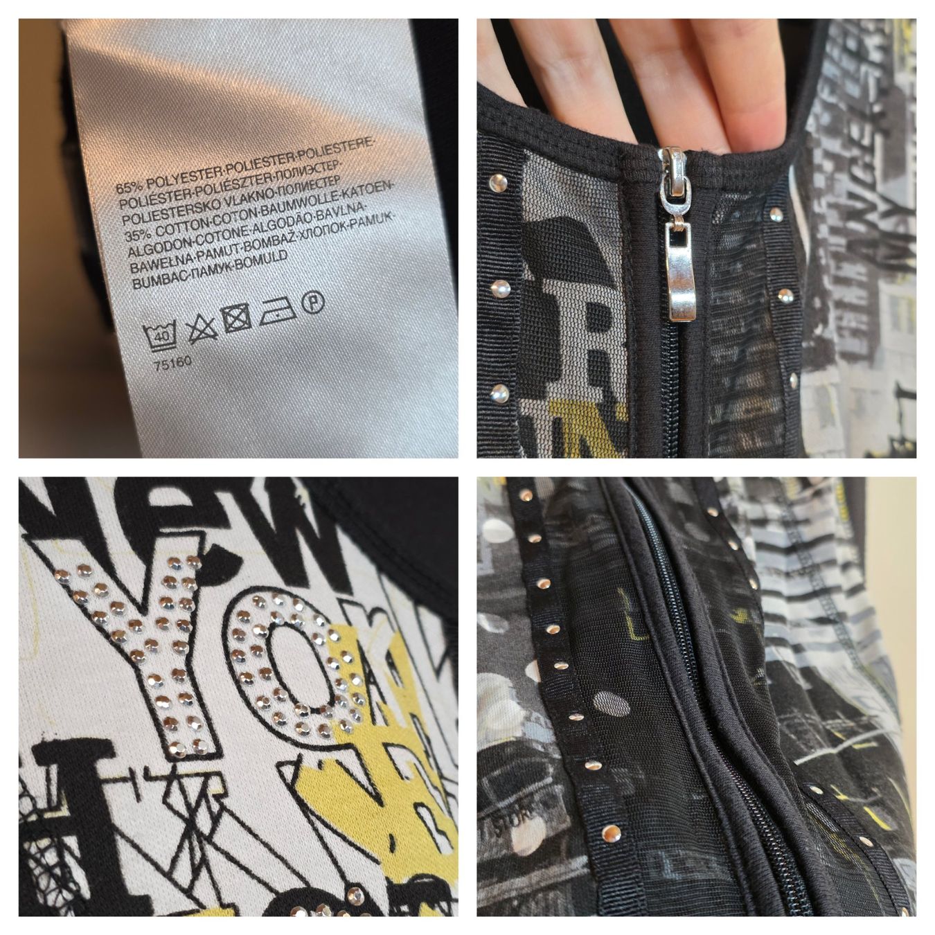 C&A Camicette: Canda C&A Bluse Gr. 38 mit Reißverschluss – Usato da Wald ZH venduto da CapLux 2
