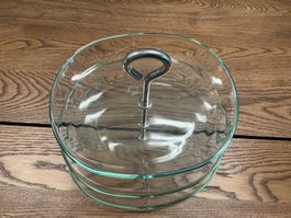 Schöne Glas Etagere