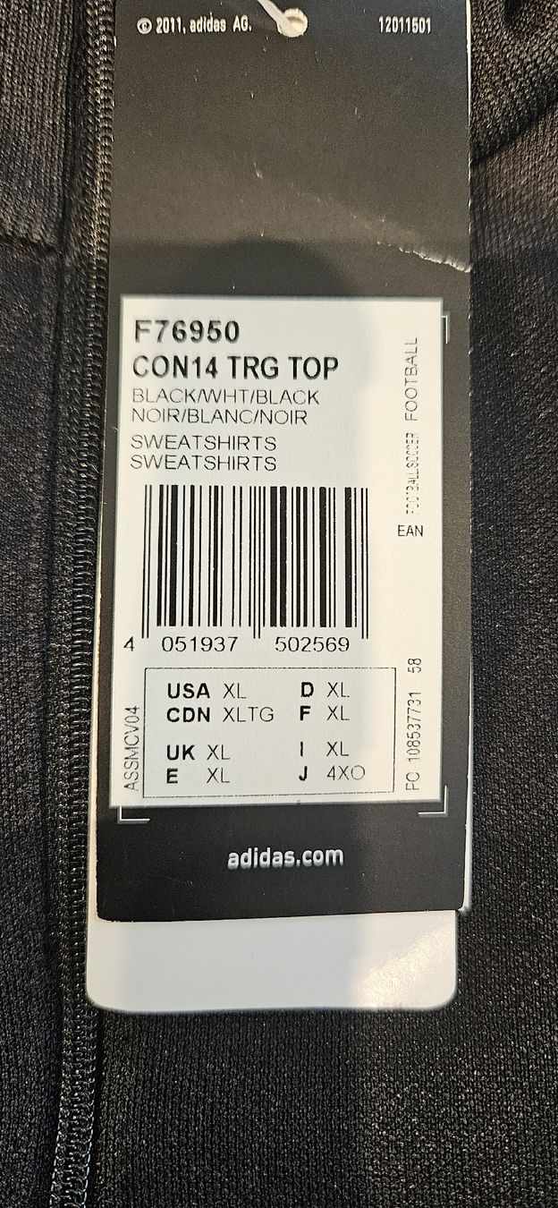 Adidas Maglioni & Felpe: Sweatshirt Fussball – Nuovo e nell'imballaggio originale da Grabs venduto da Fun4you 1