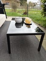 Glastisch Schwarz Metallgestell guter Zustand
