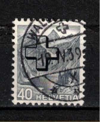 Tutti i francobolli: 1938 Landschaft. mit Schweizerkreuz, gestempelt, – Usato da Blumenstein venduto da minos02
