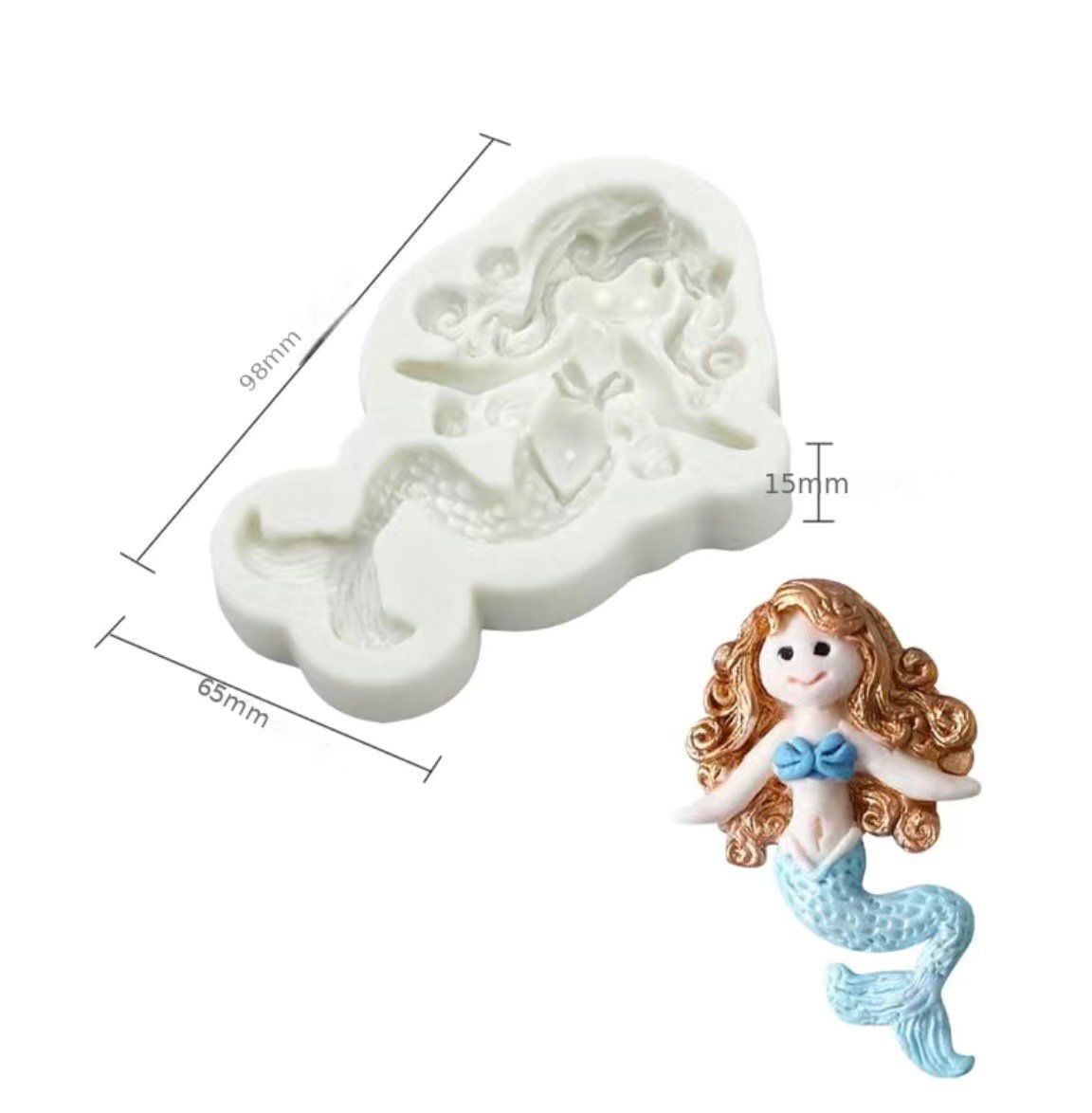 Teglie da forno: Giessform Silikonform Meer Meerjungfrau – Nuovo e nell'imballaggio originale da Kaltbrunn venduto da schere-stein-papier 1