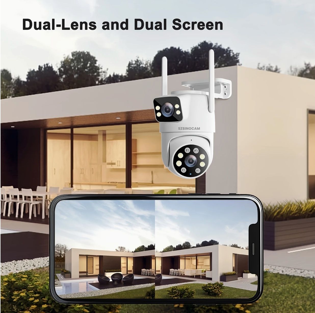 Videocamere: Caméra de sécurité avec double objectif – Nuovo e nell'imballaggio originale da Marly venduto da may_j75b 2