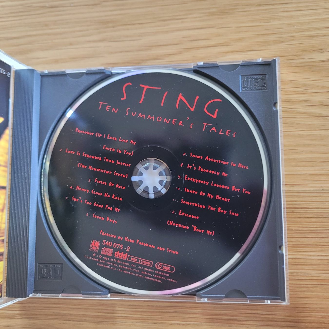 CD: CD Sting Ten Summuner's Tales – Usato da Biel/Bienne venduto da Destockweb 1