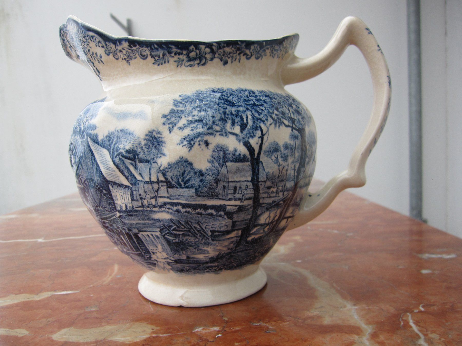 Teiere: Englischer Teekrug, Johnson Bros., Mill Stream, Vintage – Usato da Horgen venduto da sarahbuechler01 1