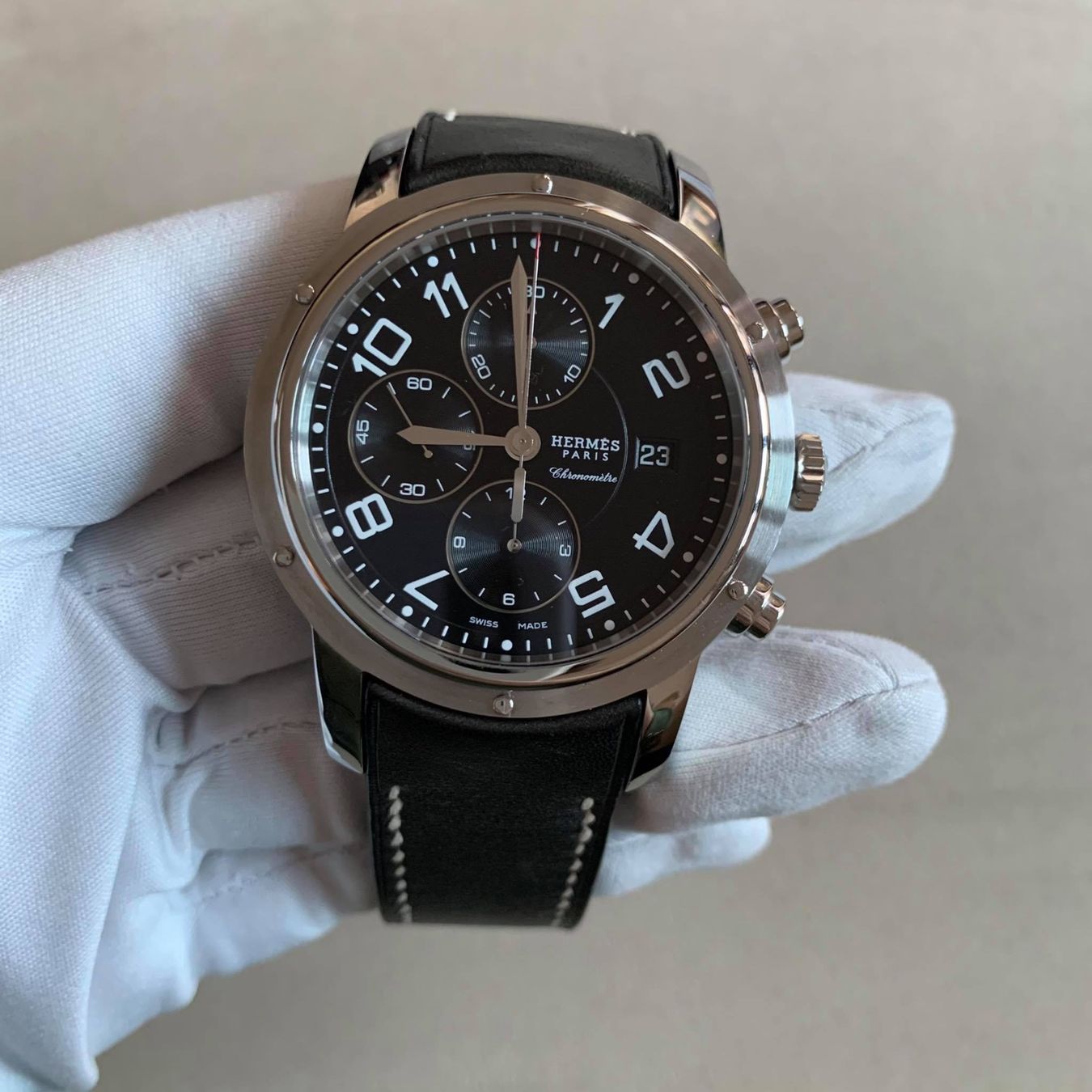 Hermès Orologi: Hermés CLIPPER Chrono – Nuovo e nell'imballaggio originale da Triesen venduto da hor_6kx9 1