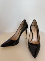 Baldinini Trend Black Leather Heels, Size 38