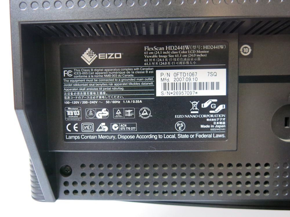 Eizo Monitore: Eizo-flexscan-hd2441w – Gebraucht aus Ecublens VD von Netfinity 5