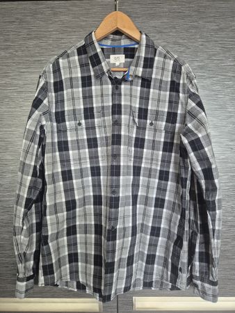 Q/S Hemd Holzfäller Style XL Grau Kariert -