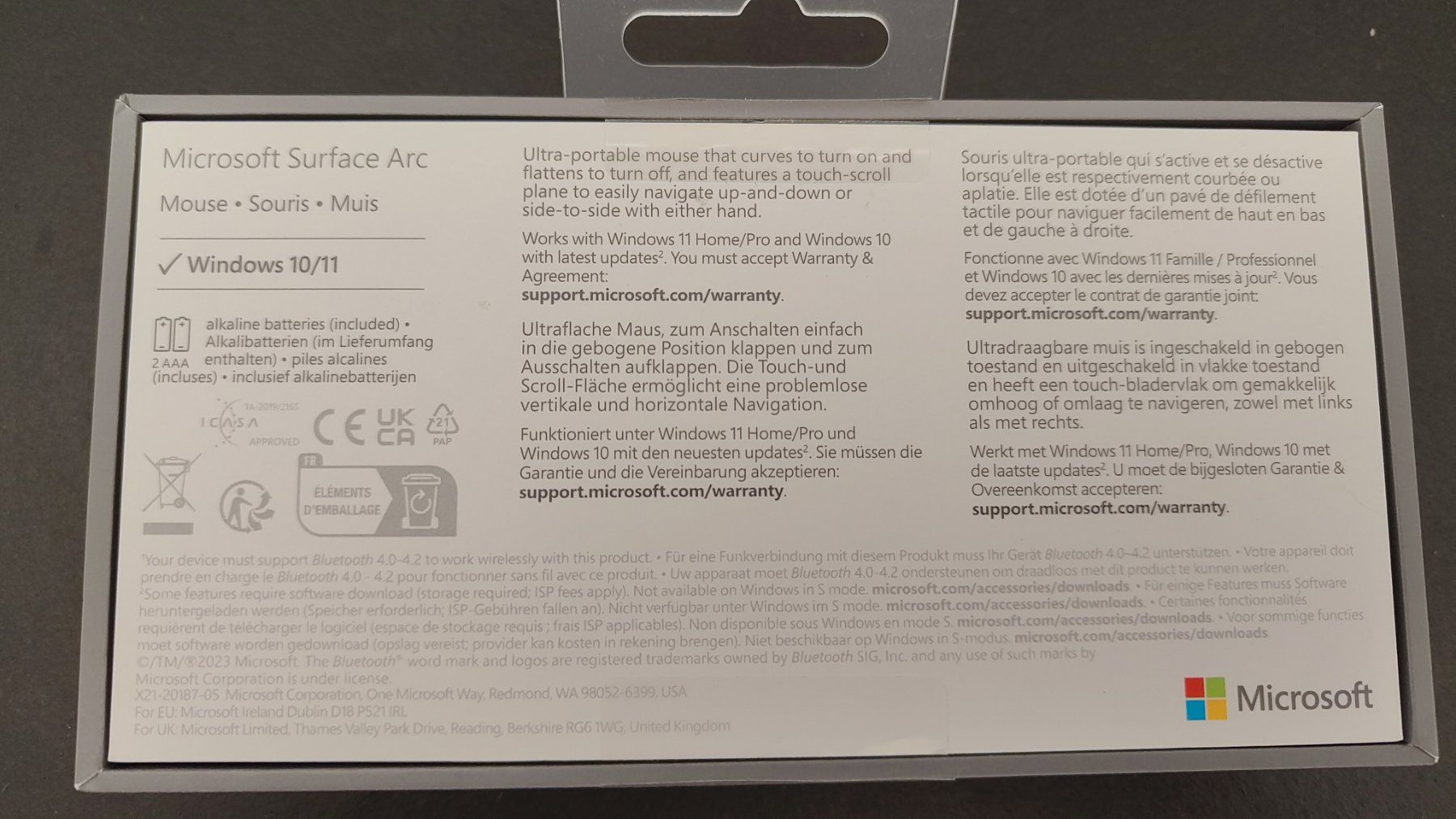 Microsoft Souris: Arc Mouse grau Microsoft – D'occasion à Zürich par aaw1279 1