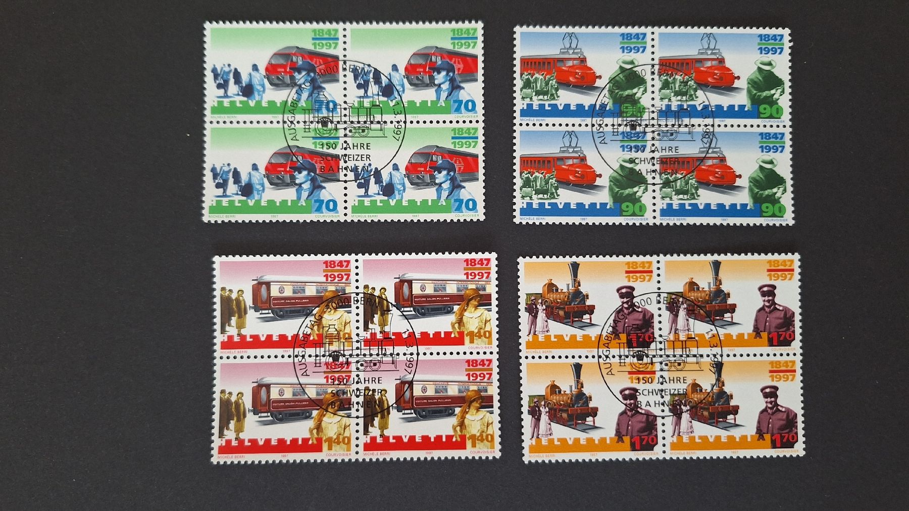 Alle Briefmarken: 1997 4er Blöcke gest. – Neu (gemäss Beschreibung) aus Pratteln von walti-6060