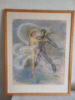 Pastell Gemälde TANZENDES PAAR signiert