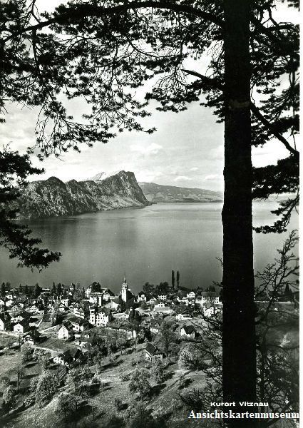 Cartoline postali: Vitznau Luzern - Kurort + 1948 – Usato da Emmenbrücke venduto da teestube