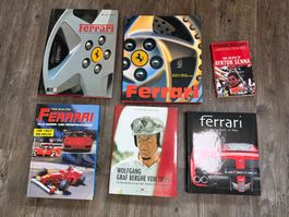 6 Bücher FERRARI, Ayrton Senna, Graf Berghe von Trips