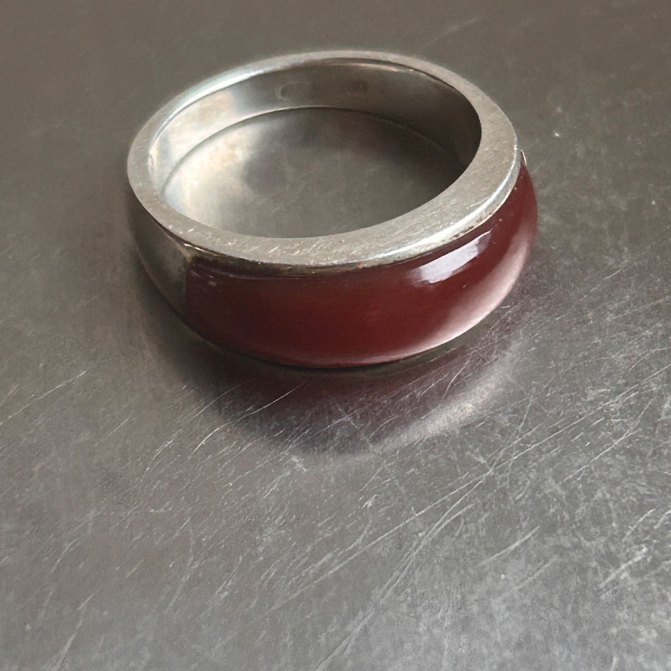 Ringe: Roter Achat Ring, 925er Silber (Grösse 54) – Gebraucht aus Dittingen von Bijoubelle 8